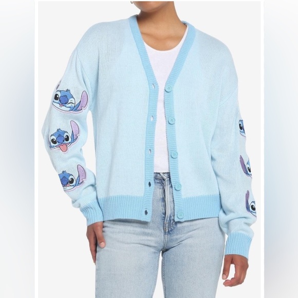 Her Universe Disney Lilo & Stitch Stay Weird Skimmer Cardigan NWT Size Large - Picture 3 of 13
